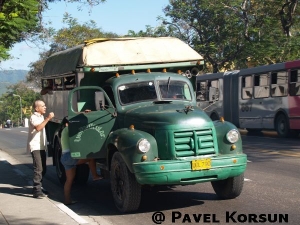 Транспорт на Кубе - ретро грузовик