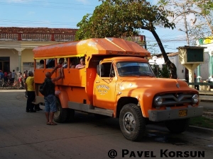 Транспорт на Кубе - ретро грузовик