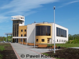 Здание аквапарка в городе Балтийск