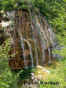 Самый высокий водопад Плитвицких озер и Хорватии