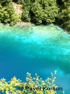 Удивительный цвет воды Плитвицких озер