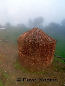 Стог дров в селении Гадрук