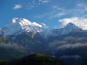 Горный массив Аннапурна на рассвете - Гималаи