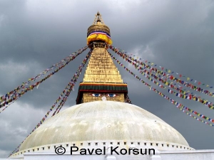 Самая большая буддийская ступа в Непале