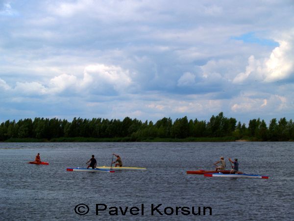 Канев - Соревнования лодок-каноэ на Днепре