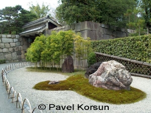 Японский ландшафтный дизайн - камни, галька, бамбук, живая изгородь