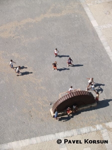Футбол на площади Рабов в Гаване